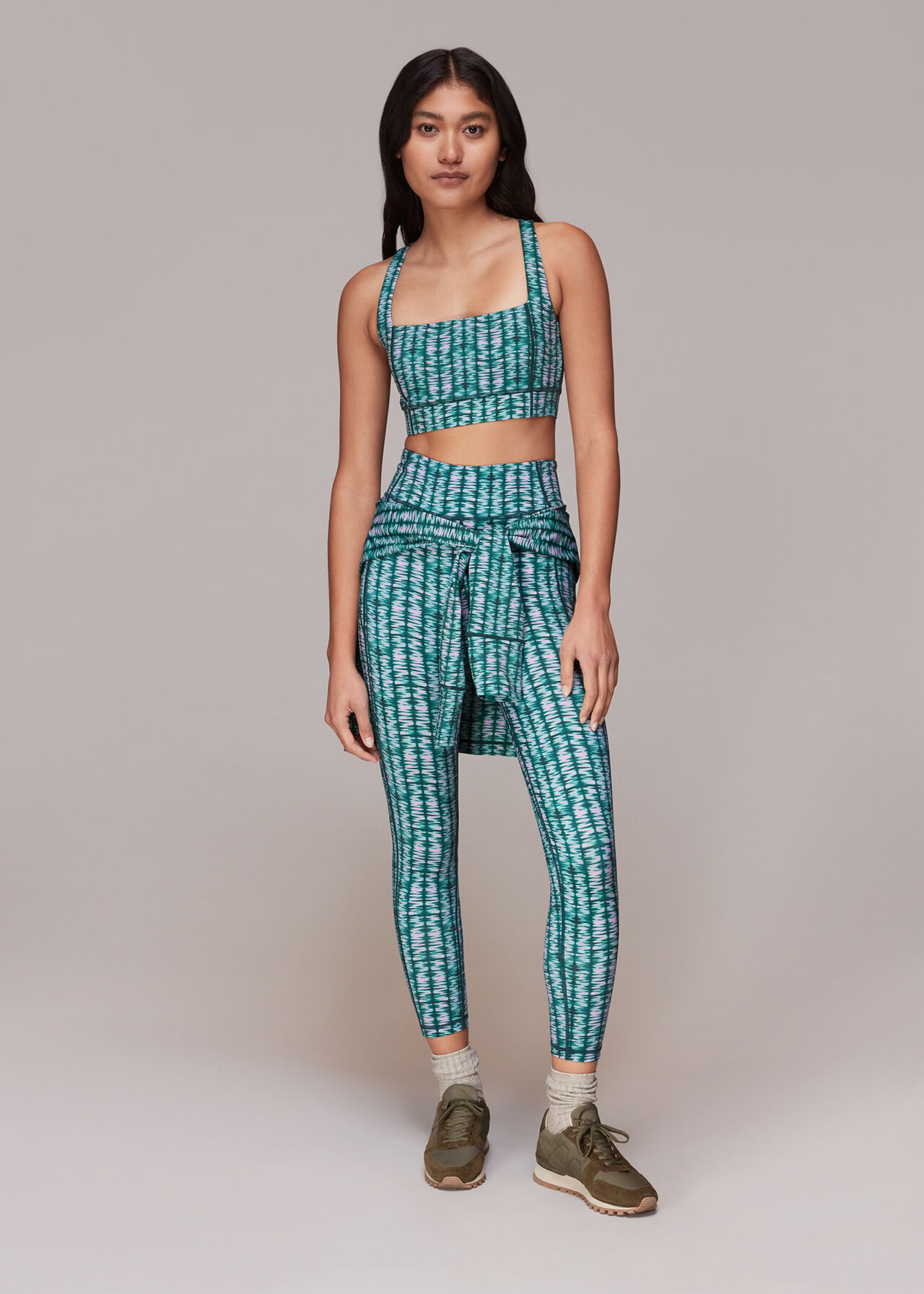Abstract Wave Sports Bra